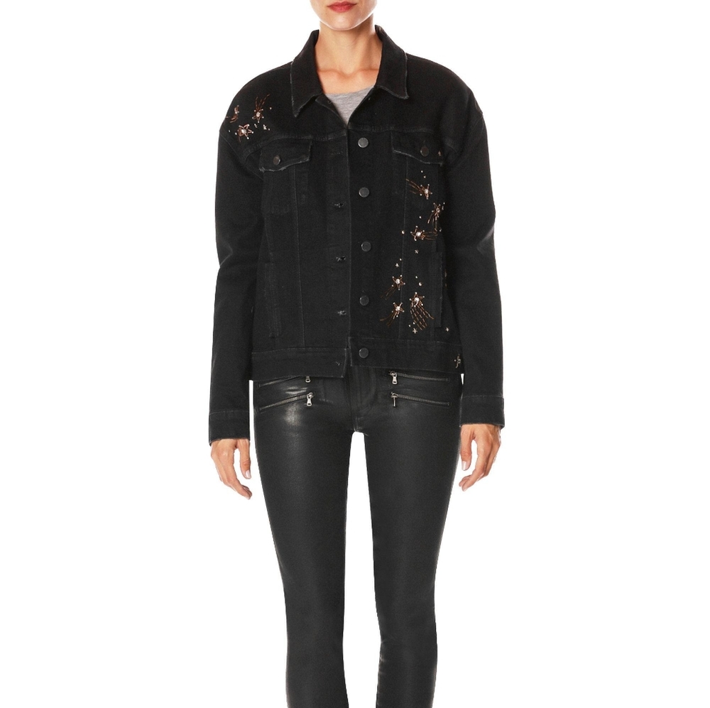 Paige x Rosie HW Josephine Embellished Denim Jacket